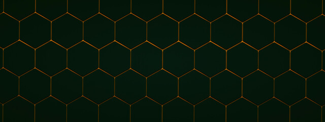 hive background, 3d render, panoramic image
