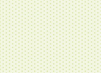 日本の伝統柄：麻の葉模様のシームレスパターン