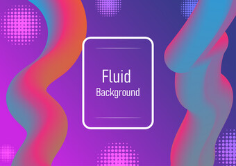 Abstract background with Liquid orange and blue, purple wave.Fluid Vector Illustration EPS10. Business Presentation.