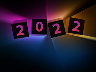 2022 logo on colorful light background