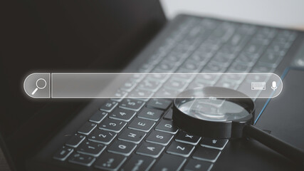 Searching for information, Search engine technology in web browsers, using search engines to find...