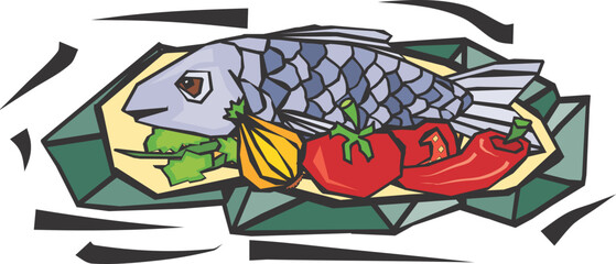 seafood illustration