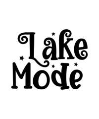 Lake SVG Bundle, Lake Fishing Clipart, Lake Camping PNG for Sublimation, Lake House Sayings SVG Cut, Lake Campsite Dxf Quotes, Lake Vacation