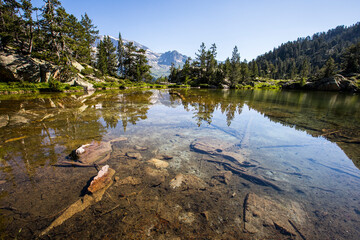 Summer landscape in Posets Maladeta Nature Park, Spain
