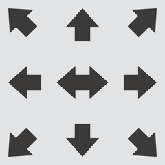 Arrow icon. Vector illustration.