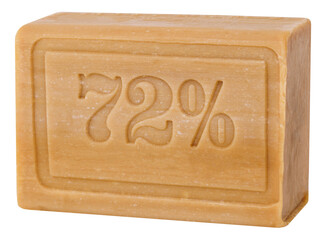 laundry soap isolated on white background 72%