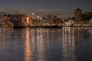 Genoa view of the Porto Antico