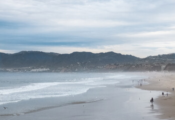 Santa Monica California during winter season in so peaceful