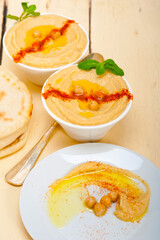 Hummus with pita bread