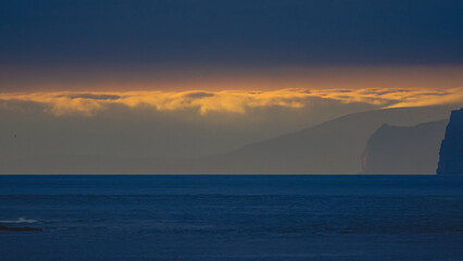 ocean on the evening