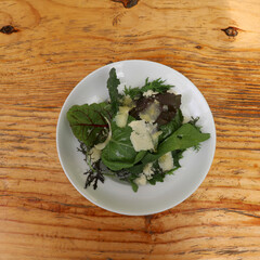 green salad with cheese 