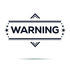 warning seal stamp, Vector illustration.