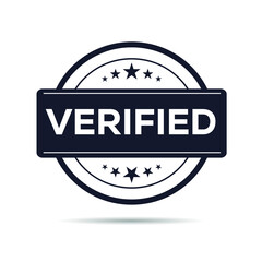 Obraz premium Verified seal stamp, Vector illustration.