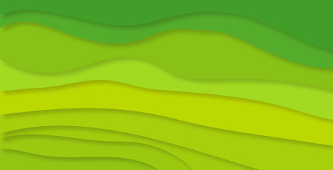 3D colorful wavy background with overlapping layer