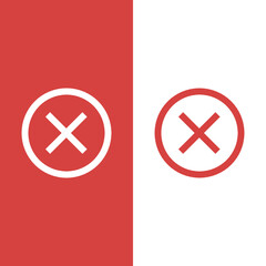 Reject and remove flat vector illustration.
