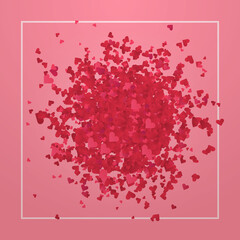 Heart Icon. Valentine's Day.Heart background.Vector Illustration