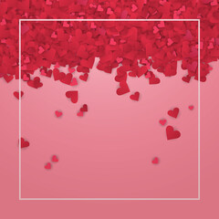 Heart Icon. Valentine's Day.Heart background.Vector Illustration