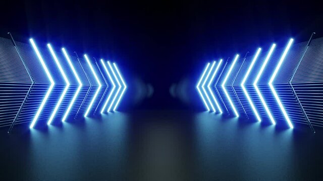 Arrow Neon line background