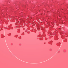 Heart Icon. Valentine's Day.Heart background.Vector Illustration