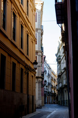Fototapeta premium Buildings and streets of Valencia. Vacations in Spain
