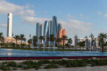 Fototapeta premium Tall buildings in the UAE capital