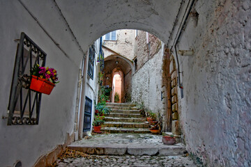 An alley of Gaeta, a medieval town of Lazio region, Italy.