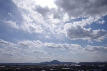 sky, 구름, 대양, 경관, 네이처,