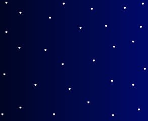 stars like hearts in lovely cute space for valentine`s day