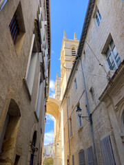 Ruelle du quartier de l’Ecusson à Montpellier, Occitanie