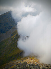 Summer alpine landscape in the Fagaras Mountains, Romania, Europe