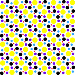 Color pokadot abstract background with circles