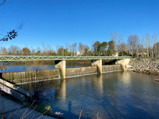 Barrage sur le Lez &agrave; Montpellier, Occitanie