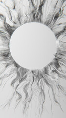 3D illustration of an abstract curvy lines.