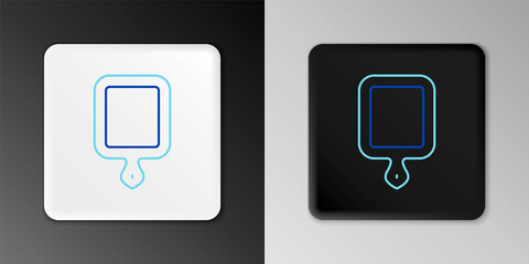 Line Cutting board icon isolated on grey background. Chopping Board symbol. Colorful outline concept. Vector