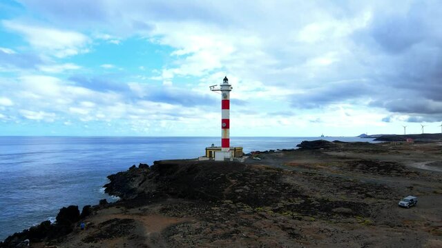 Lighthouse in Tenerife coast