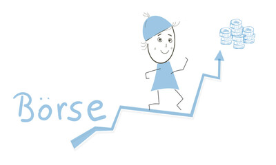 Börse Geldanlage Anstieg Aktien Finanzen Pfeil Kurs Chart Abbildung Wachstum