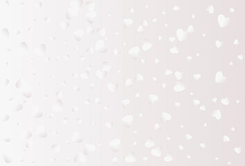 Valentine's day hearts vector isolated on white background.