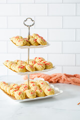 Lemon Shortbread Sugar Christmas Holiday Cookie in Bright Kitchen