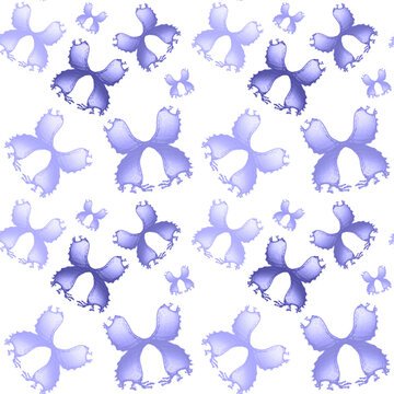 Very Peri seamless watercolor butterfly pattern. Watercolor illustration for wrapping paper, background, fabric print, wallpaper, card