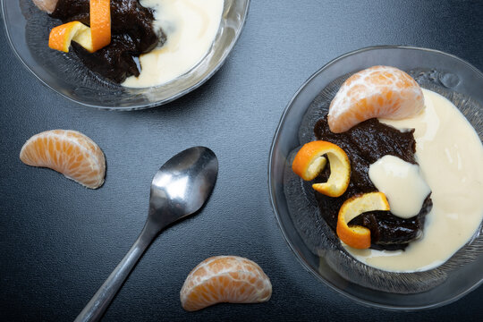 Traditional Finnish cuisine - Typically rye based M&auml;mmi is eaten around Easter with fresh cream or custard.