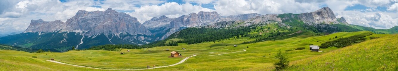 Pralongia Plateau in the Dolomites - obrazy, fototapety, plakaty