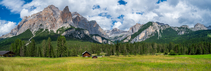 Pralongia Plateau in the Dolomites