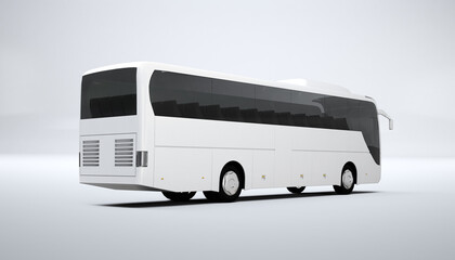 3d rendering mock up Bus