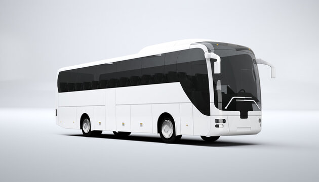3d rendering mock up Bus