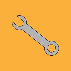 Steel joint gear wrench for opening nuts and bolts