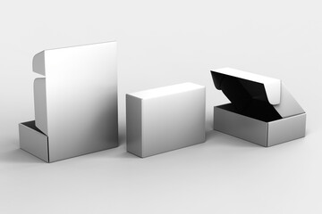 3d rendering mock up Box