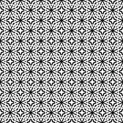 Black and white surface pattern texture. Bw ornamental graphic design. Mosaic ornaments. Pattern template. Vector illustration.