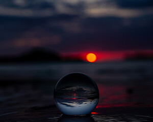 Lensball Scenic Sunrise at Talmine - Scotland