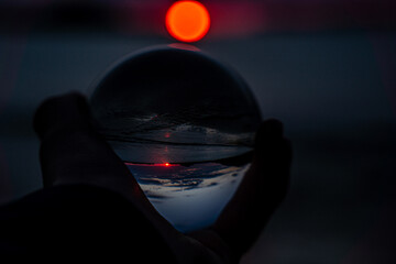 Lensball Scenic Sunrise at Talmine - Scotland