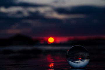Lensball Scenic Sunrise at Talmine - Scotland